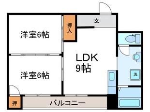 東豊中マンションの物件間取画像